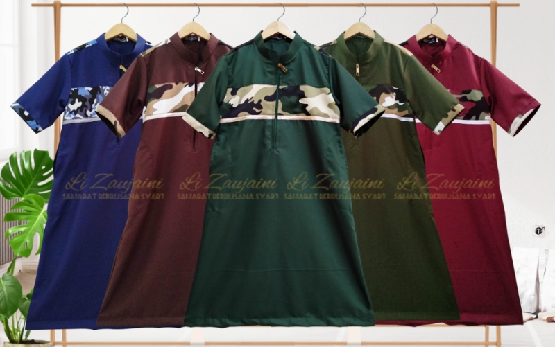 Jubah Army Toyobo Banin Li Zaujaini